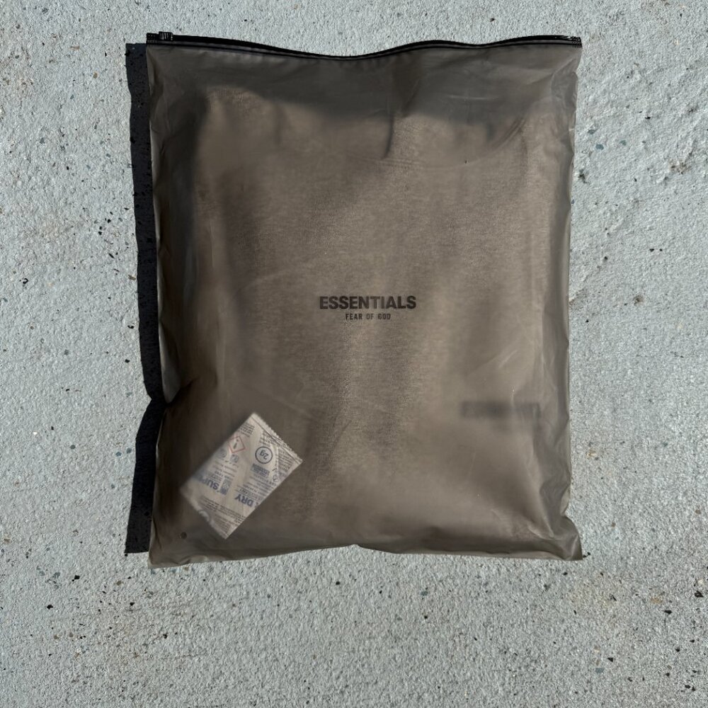 Fear of God Essentials Hoodie Grey Dark Oatmeal Size Small - Picture 10 of 11